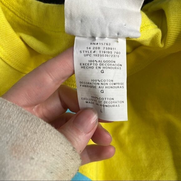 Champion Heritage Mens Yellow All Over Print Graphic Tee - Picture 6 of 6